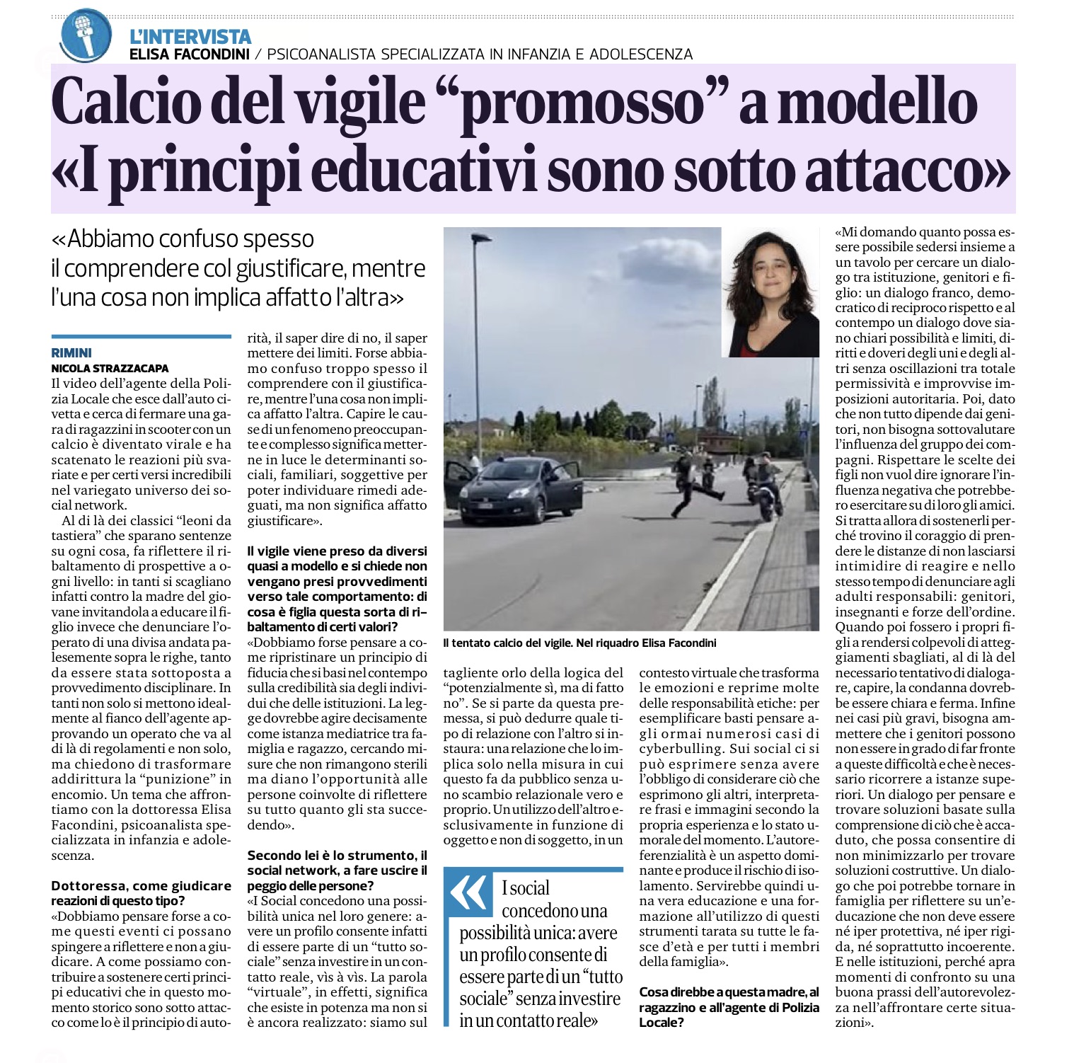 Intervista a Elisa Facondini: "I principi educartivi sono sotto attacco"